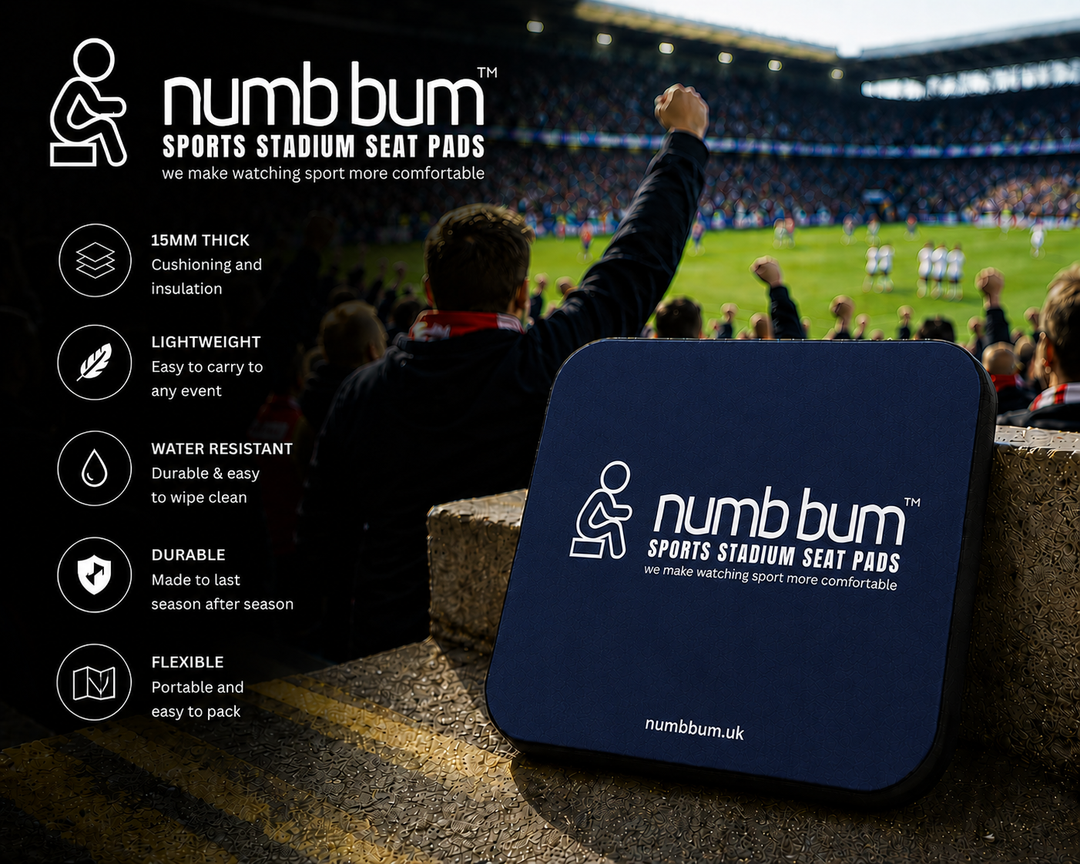 numb bum™ Classic Sports Stadium Seat Pad (all colours)
