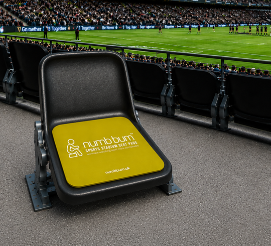 numb bum™ Sports Stadium Seat Pad | Yellow