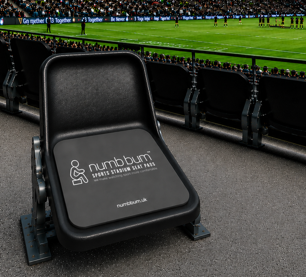 numb bum™ Sports Stadium Seat Pad | Chacoal